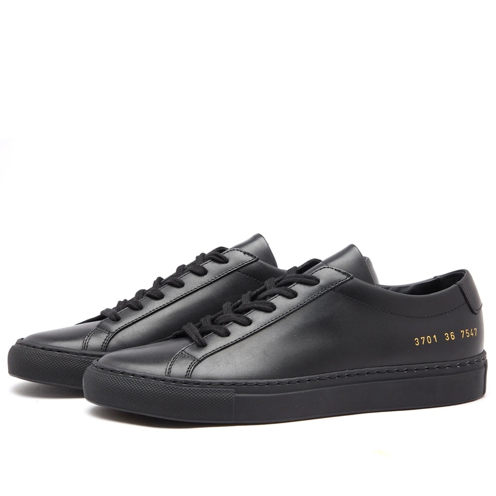 Common Projects Women’s all black Achilles sneakers